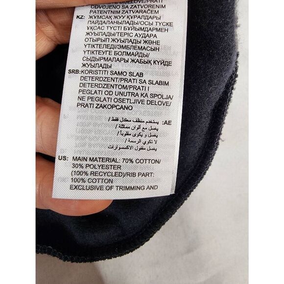 Adidas Men’s All SZN Fleece Quarter-Zip Crew Sweatshirt Black Size Medium - Picture 7 of 10